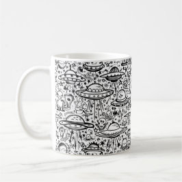 Alien Pattern Kaffeetasse