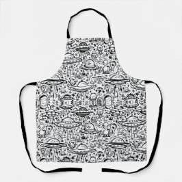 Alien Pattern Schürze
