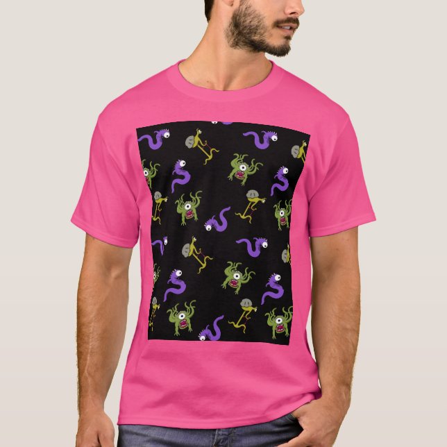 Alien Pattern T-Shirt (Vorderseite)