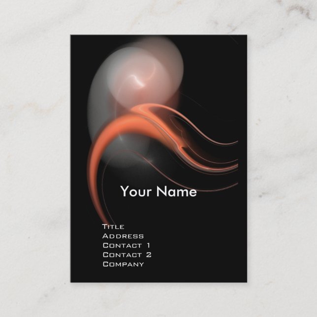 ALIEN PEARL MONOGRAM Vibranine, schwarz, pink, wei Visitenkarte (Vorderseite)