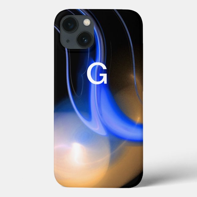 ALIEN PEARL Monogramm lila Case-Mate iPhone Hülle (Rückseite)