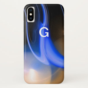 ALIEN PEARL Monogramm lila iPhone X Hülle