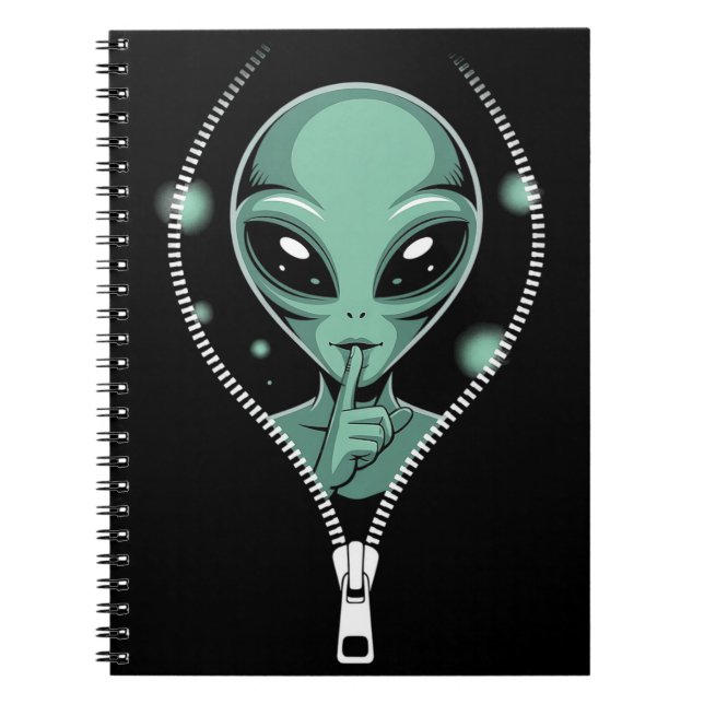 Alien Peeping Notizblock (Vorderseite)
