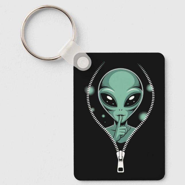 Alien Peeping Schlüsselanhänger (Vorderseite)