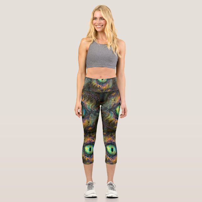 Alien Peeploch Capri Leggings (Vorderseite)