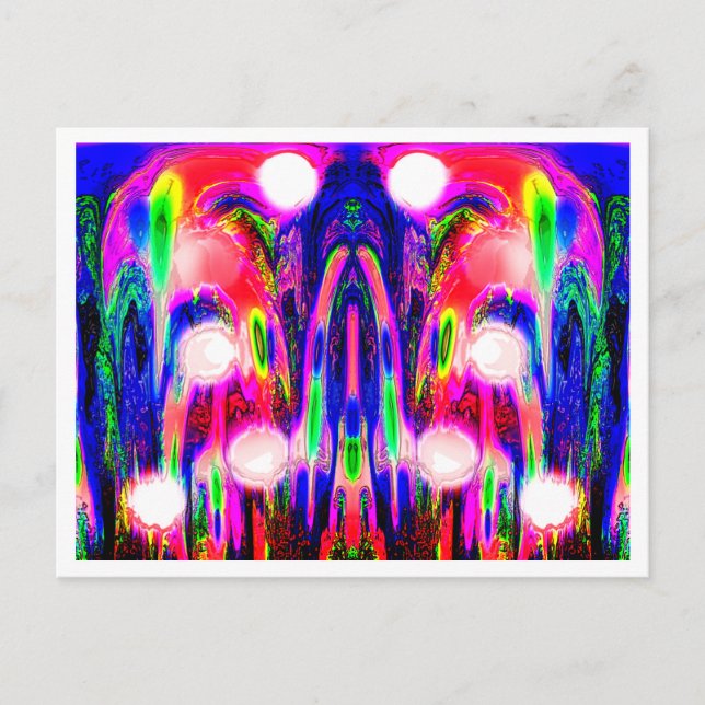 Alien Pflanze Postkarte (Vorderseite)