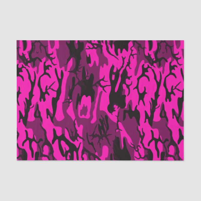 Alien Pink Camouflage Seidenpapier (Vorderseite)