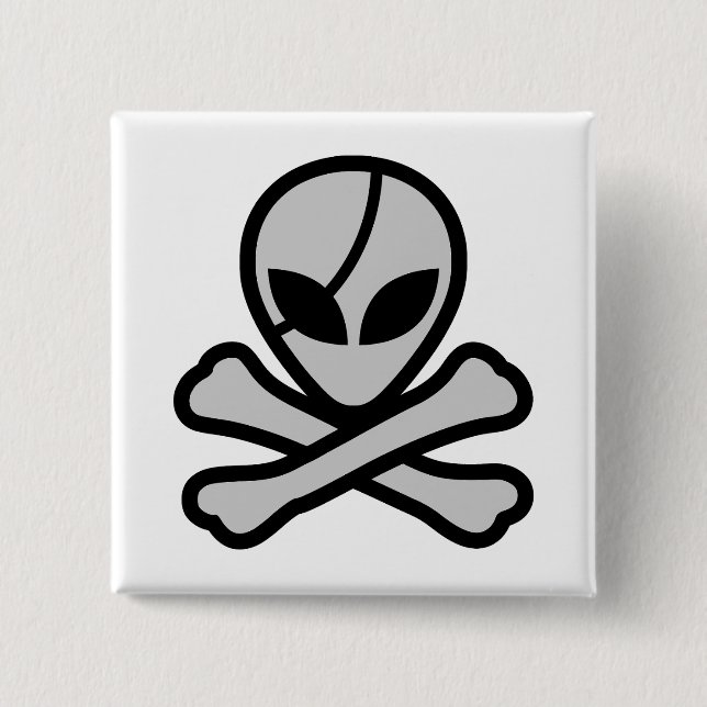 Alien Pirate Button (Vorderseite)