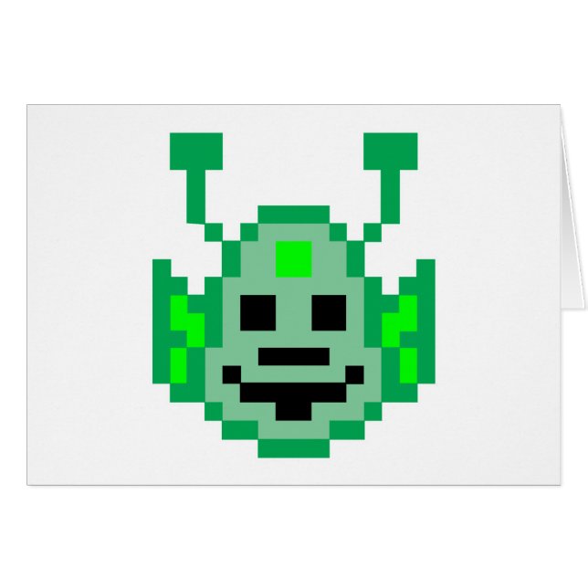 Alien Pixel Martian (Devant horizontal)