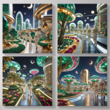 Alien Planet für die Zukunft der Kristallstadt