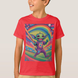 Alien Playing Baseball T-Shirt