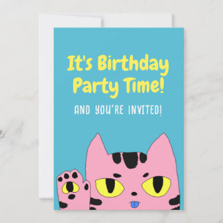 Alien Pocket Cat Einladung