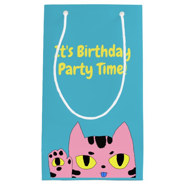 Alien Pocket Cat Kleine Geschenktüte (Vorderseite)