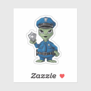 Alien Policeman Aufkleber
