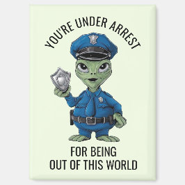 Alien Policeman Magnet