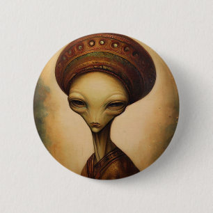 Alien Portrait Button