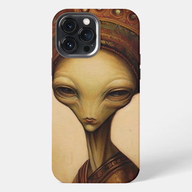 Alien Portrait iPhone 13 Pro Max Hülle (Rückseite)