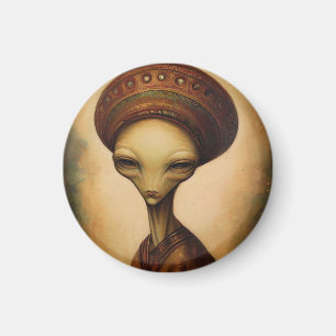 Alien Portrait Magnet
