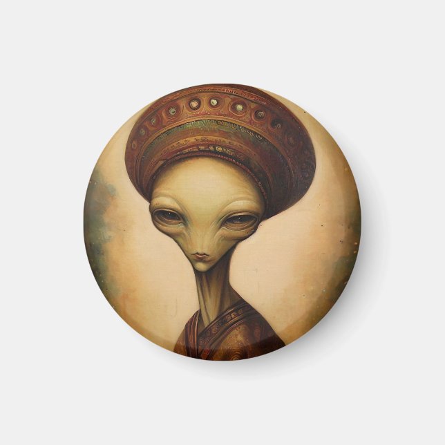 Alien Portrait Magnet (Vorne)