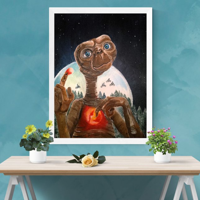 Alien Portrait Painting von Alfred Fox Leinwanddruck (Not Actual Size)