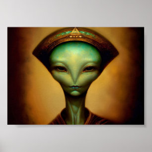 Alien Portrait Poster
