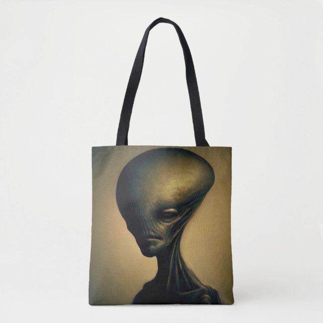 Alien Portrait Tasche (Vorderseite)