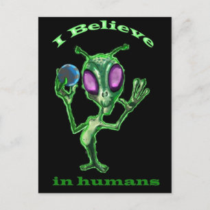 Alien Postkarte