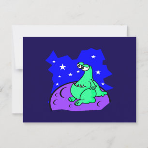 Alien Postkarte