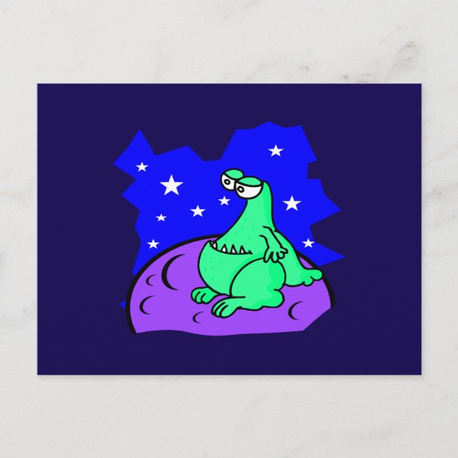 Alien Postkarte (Vorderseite)