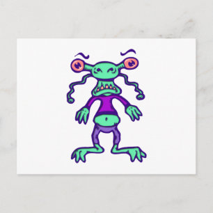 Alien Postkarte