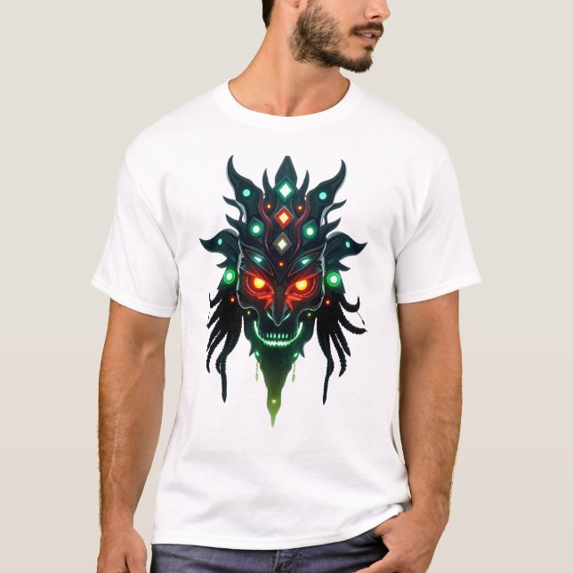 Alien Priest-Stammesfront T-Shirt (Vorderseite)