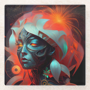 Alien Princess Glasuntersetzer