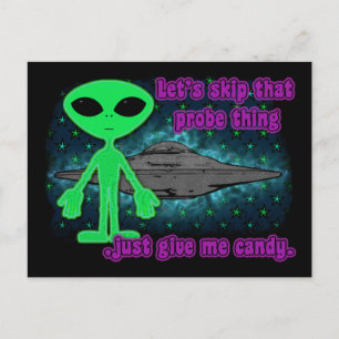 Alien prope postkarte
