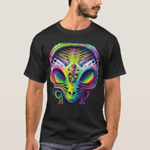 Alien Psychedelisch T-Shirt