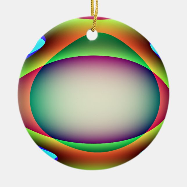 Alien Raumschiff-Ornament Keramik Ornament (Vorne)