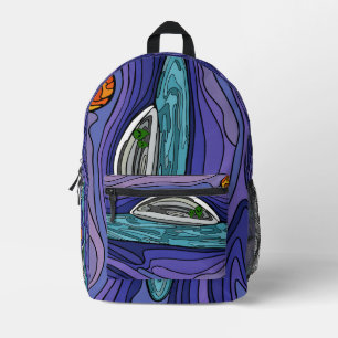 Alien Raumschiff UAP paranormal Bedruckter Rucksack