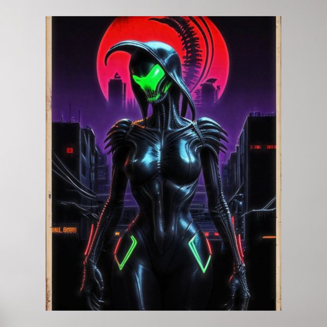 Alien Raven 03 Poster (Vorne)