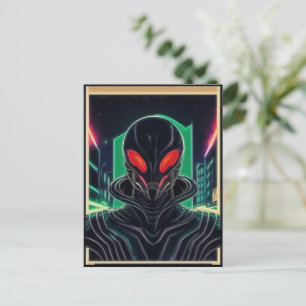 Alien Raven 05 Postkarte