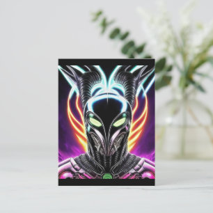 Alien Raven 18 Postkarte