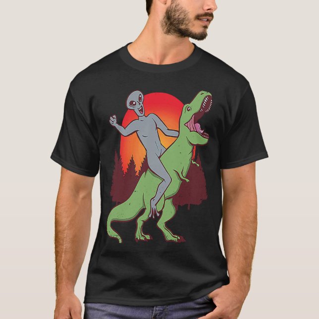 Alien Rex Dinosaurier Extraterrestrials Alien Rex T-Shirt (Vorderseite)
