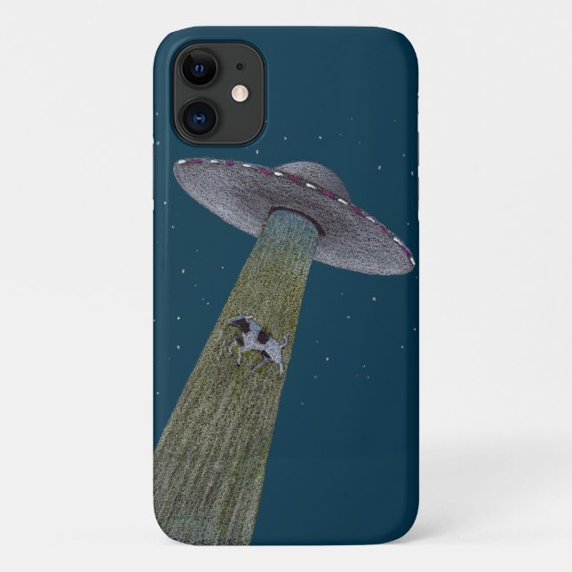Alien Rinderentführung Case-Mate iPhone Hülle (Rückseite)