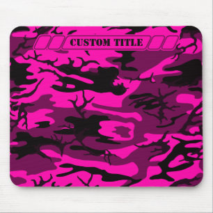 Alien-rosa Camouflage Mousepad mit