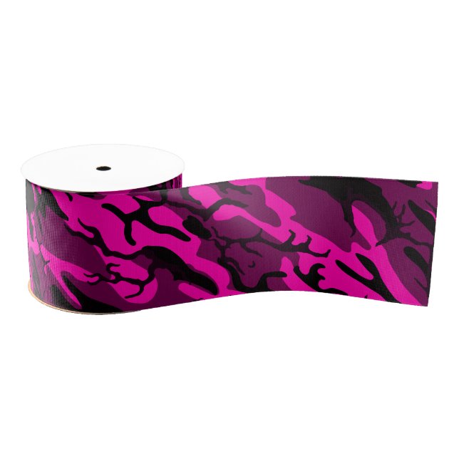 Alien-rosa Camouflage Ripsband (Spule)