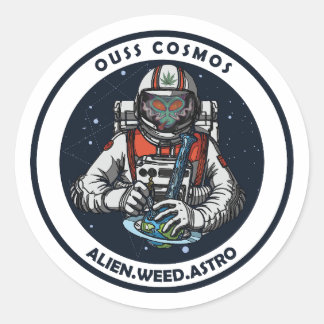 Alien Runder Aufkleber