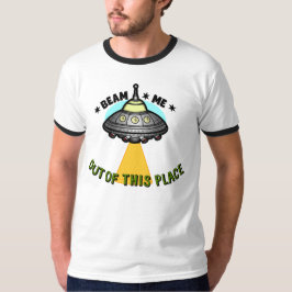 Alien-Schiff-Beam-Männer-Basic-Ringer-T-Shirt T-Shirt