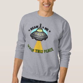 Alien-Schiff-Beam-Männer-Basic-Sweatshirt Sweatshirt