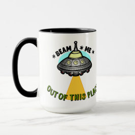 Alien-Schiff-Strahl 425g Tasse