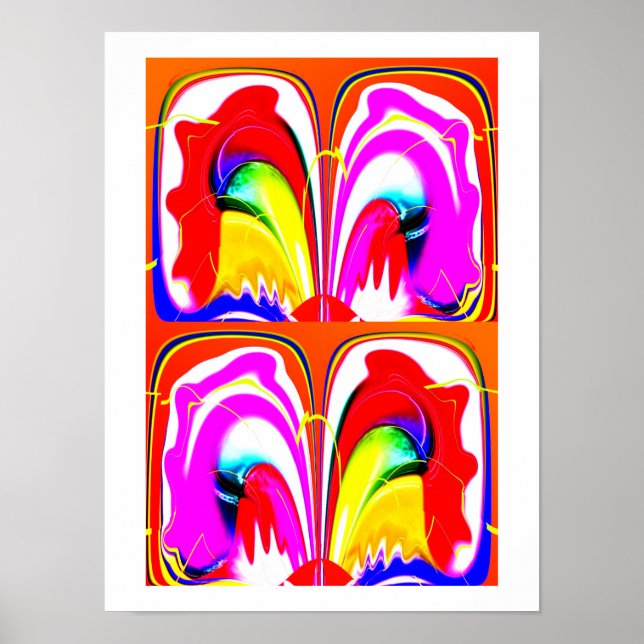 Alien-Schmetterling-Kunst Poster (Vorne)