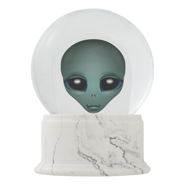 Alien-Schnee-Kugel-kundenspezifische niedliche Schneekugel (Vorderseite)