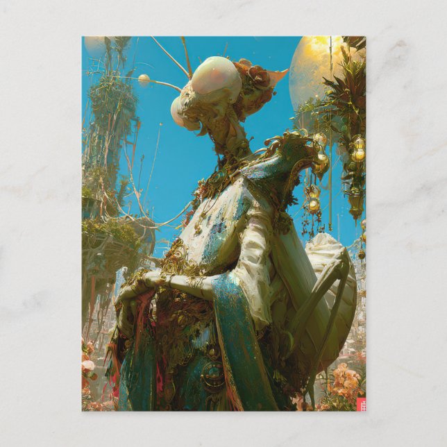 Alien-Schönheit - Neshar Postkarte (Vorderseite)